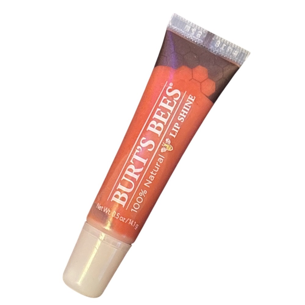 NEW Burt's Bees 100% Natural Lip‎ Shine Peachy 013 Lip Gloss
